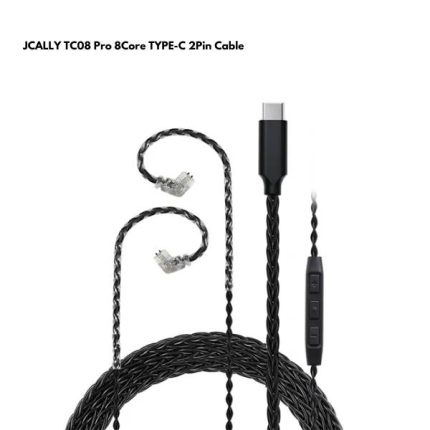 JCALLY TC08 Pro 8Core TYPE-C 2Pin Cable with Mic (DAC Chip)