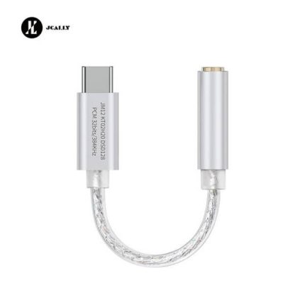 JCALLY JM12 Type C to 3.5mm Audio Adapter HiFi DAC Chip
