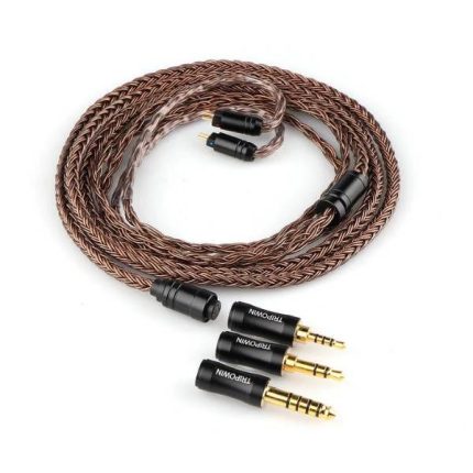 Tripowin Amber 0.78mm 2 pin Interchangeable OFC Audio Cable